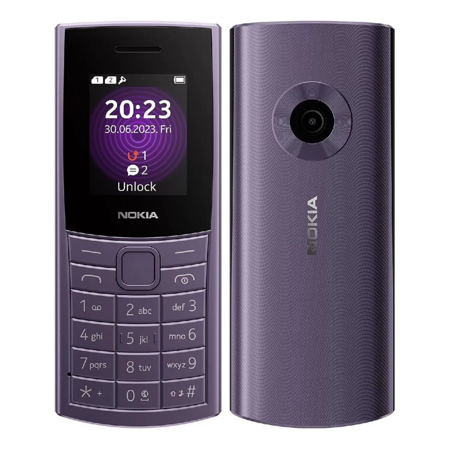 ΚΙΝΗΤΟ ΜΕ ΠΛΗΚΤΡΑ NOKIA 110 (2024) 4G 2.0in DUAL SIM (TA-1661) 64MB/128MB PURPLE GR