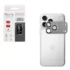 VOLTE-TEL CAMERA GLASS COVER IPHONE 17 PRO MAX 6.9in 9H 0.30MM 3D AR ALUMINIUM-ELECTROPLATING FRAME - MAGNETIC SILVER