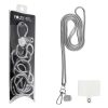 VOLTE-TEL NECK STRAP - ΑΛΥΣΙΔΑ ΛΑΙΜΟΥ 130cm ΓΙΑ ΘΗΚΕΣ SILVER VT417