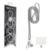 VOLTE-TEL NECK STRAP - ΑΛΥΣΙΔΑ ΛΑΙΜΟΥ 130cm ΓΙΑ ΘΗΚΕΣ SILVER VT417