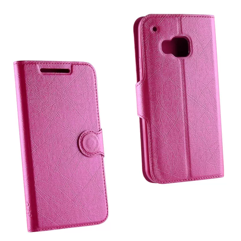 VOLTE-TEL LEATHER-TPU BOOK STAND ΘΗΚΗ HTC ONE M9 LINE PINK