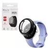 VOLTE-TEL PC EDGE COVER TEMPERED GLASS GOOGLE PIXEL WATCH 4 45mm 1.4in 9H 0.30mm 3D FULL GLUE FULL COVER BLACK