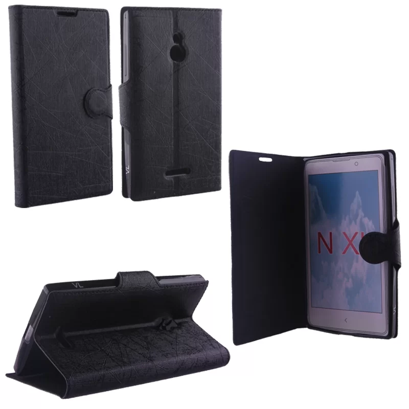 VOLTE-TEL LEATHER-TPU BOOK STAND ΘΗΚΗ NOKIA XL RM-1030 LINE BLACK