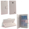 VOLTE-TEL LEATHER-TPU BOOK STAND ΘΗΚΗ NOKIA X A110 LINE WHITE