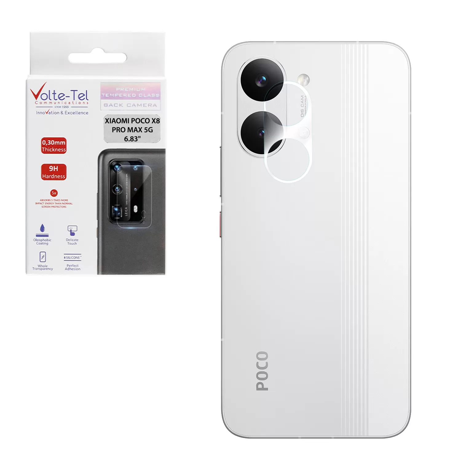 VOLTE-TEL CAMERA TEMPERED GLASS XIAOMI POCO X8 PRO MAX 5G 6.83in 9H 0.30mm