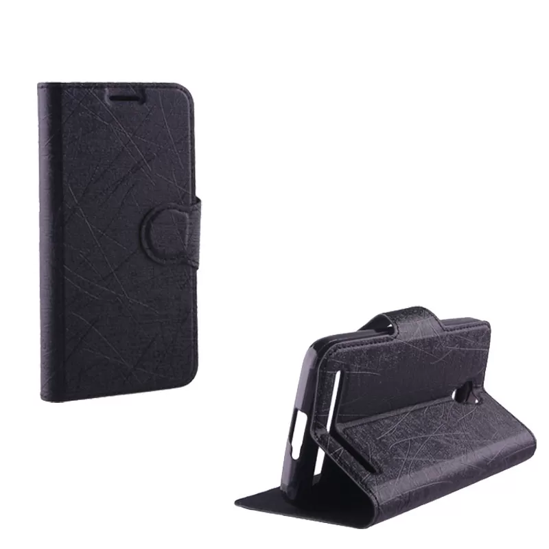 VOLTE-TEL LEATHER-TPU BOOK STAND ΘΗΚΗ ALCATEL IDOL 2 MINI 6036Y LINE BLACK