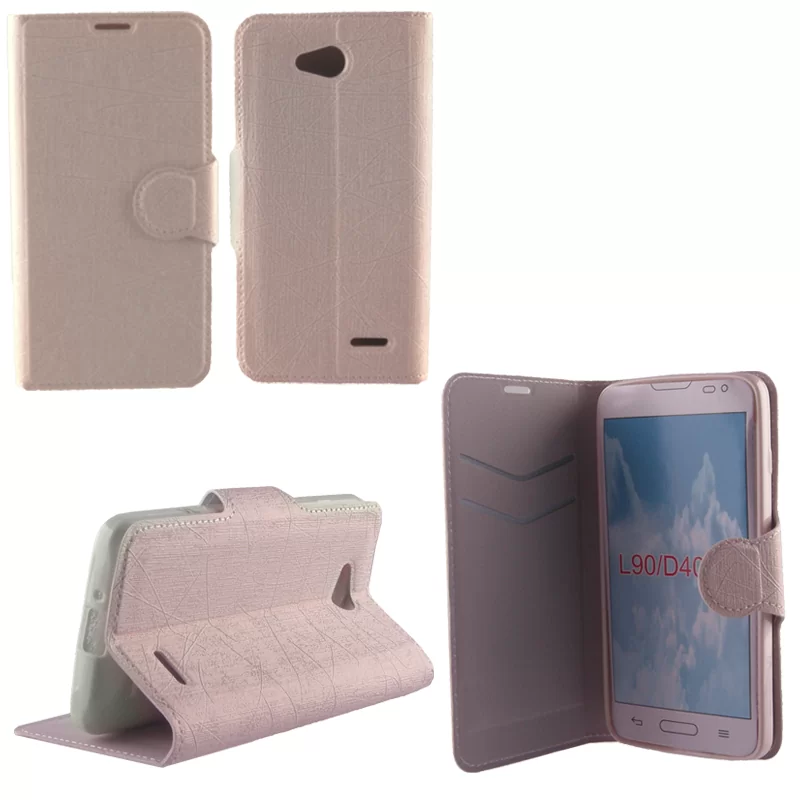 VOLTE-TEL LEATHER-TPU BOOK STAND ΘΗΚΗ LG L90 D405 LINE WHITE