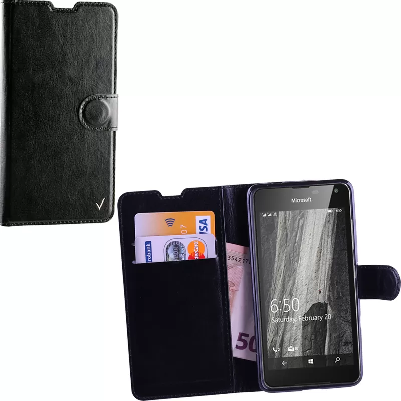 VOLTE-TEL LEATHER-TPU BOOK STAND ΘΗΚΗ MICROSOFT LUMIA 650 5.0in BLACK