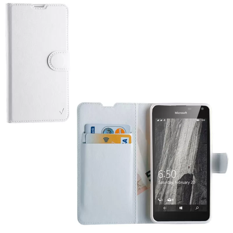 VOLTE-TEL LEATHER-TPU BOOK STAND ΘΗΚΗ MICROSOFT LUMIA 650 5.0in WHITE