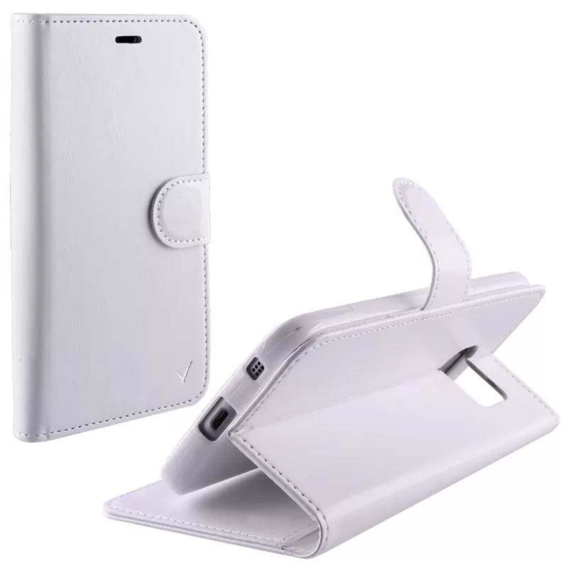 VOLTE-TEL LEATHER-TPU BOOK STAND ΘΗΚΗ SONY XPERIA M5 E5603 5.0in WHITE