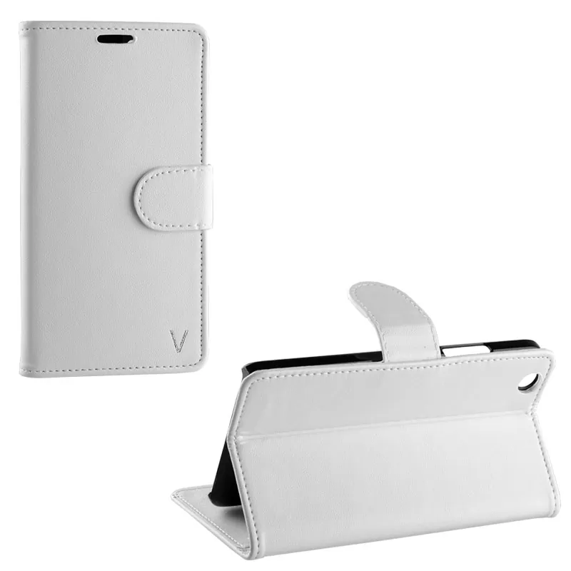 VOLTE-TEL LEATHER PU BOOK-STAND ΘΗΚΗ LENOVO VIBE K5 WHITE