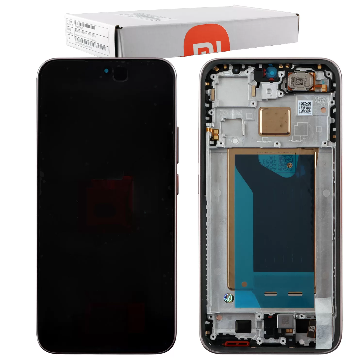 XIAOMI 15T 5G ΟΘΟΝΗ AMOLED + TOUCH SCREEN + LENS + FRAME 5600030O12A00 GOLD ORIGINAL SERVICE PACK
