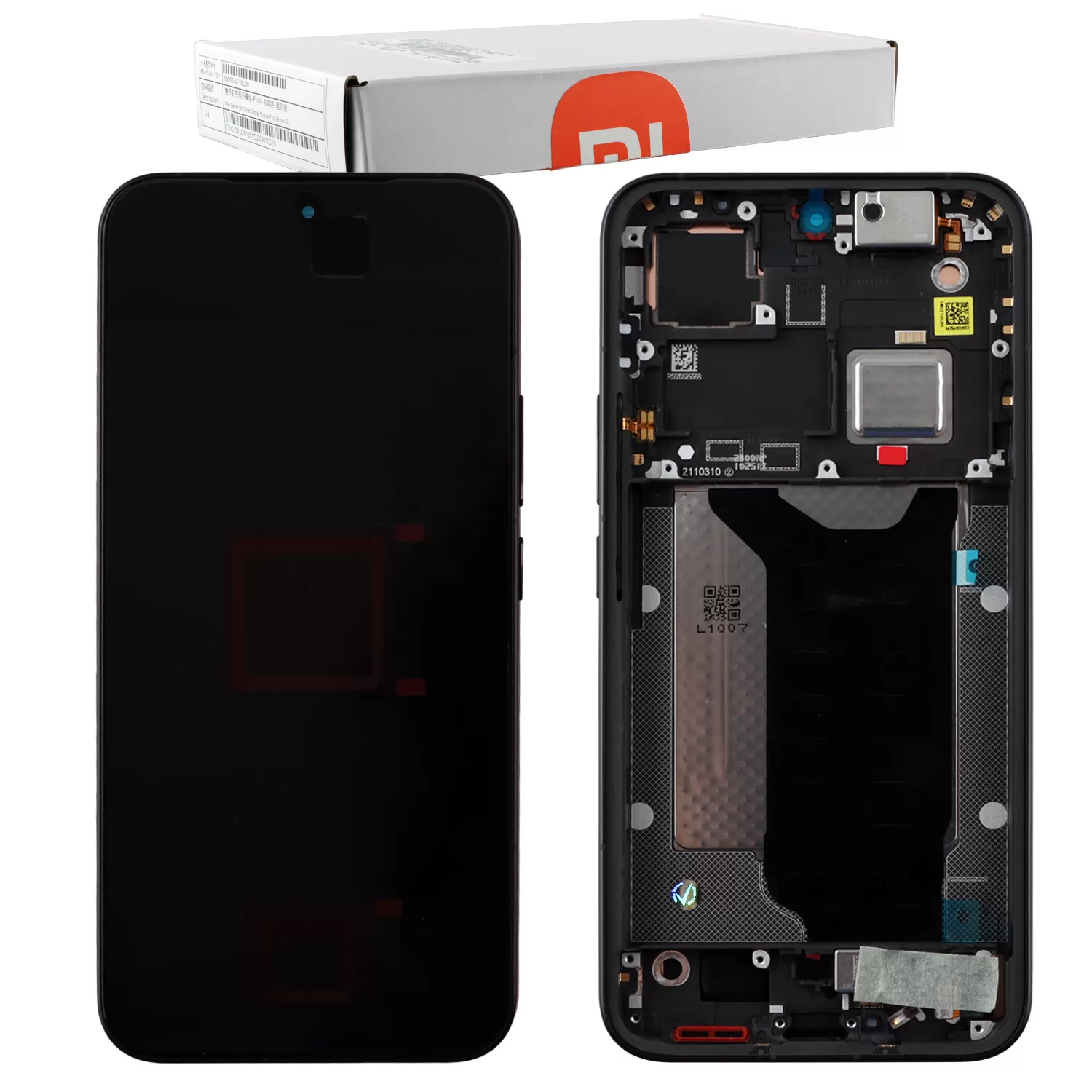 XIAOMI 15T PRO 5G ΟΘΟΝΗ AMOLED + TOUCH SCREEN + LENS + FRAME 5600040O12U00 BLACK ORIGINAL SERVICE PACK