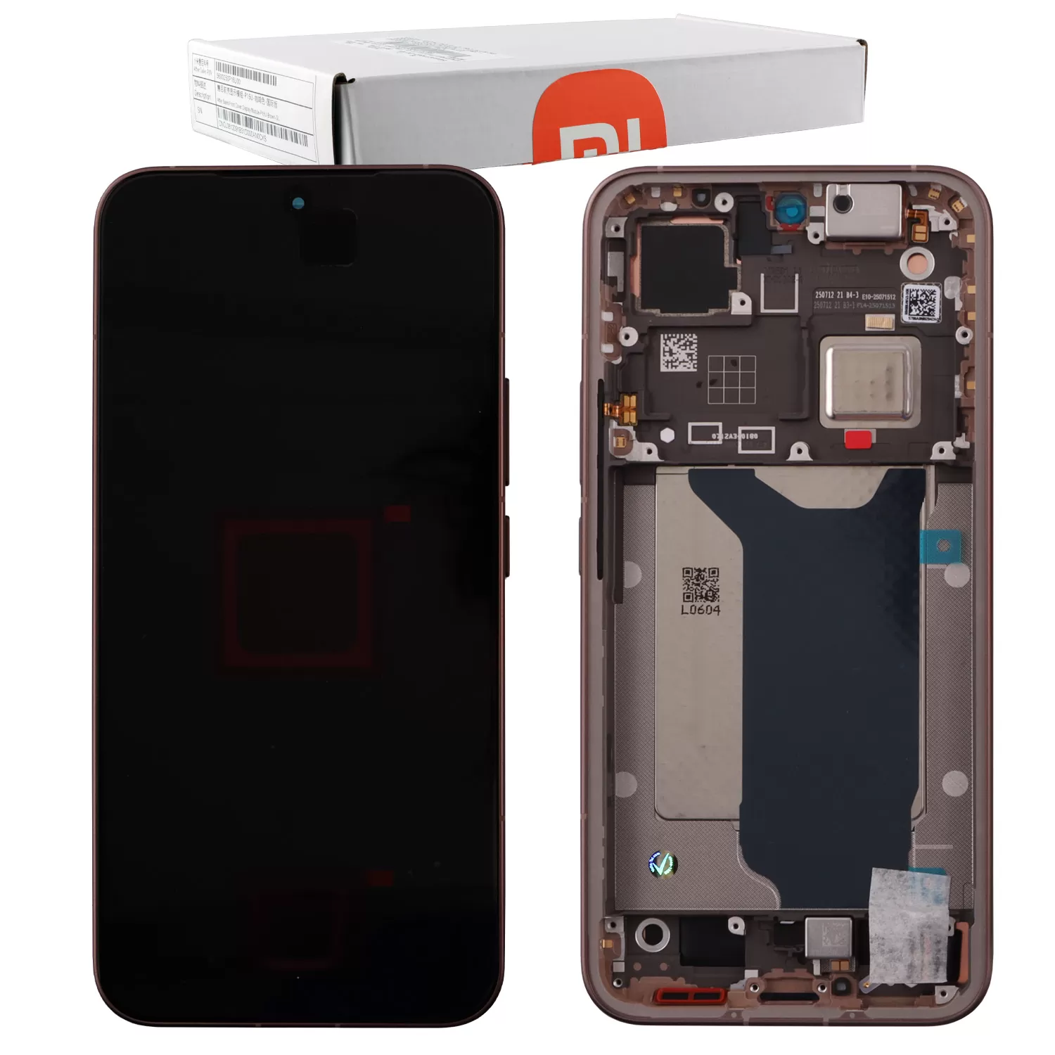 XIAOMI 15T PRO 5G ΟΘΟΝΗ AMOLED + TOUCH SCREEN + LENS + FRAME 5600060O12U00 BROWN ORIGINAL SERVICE PACK