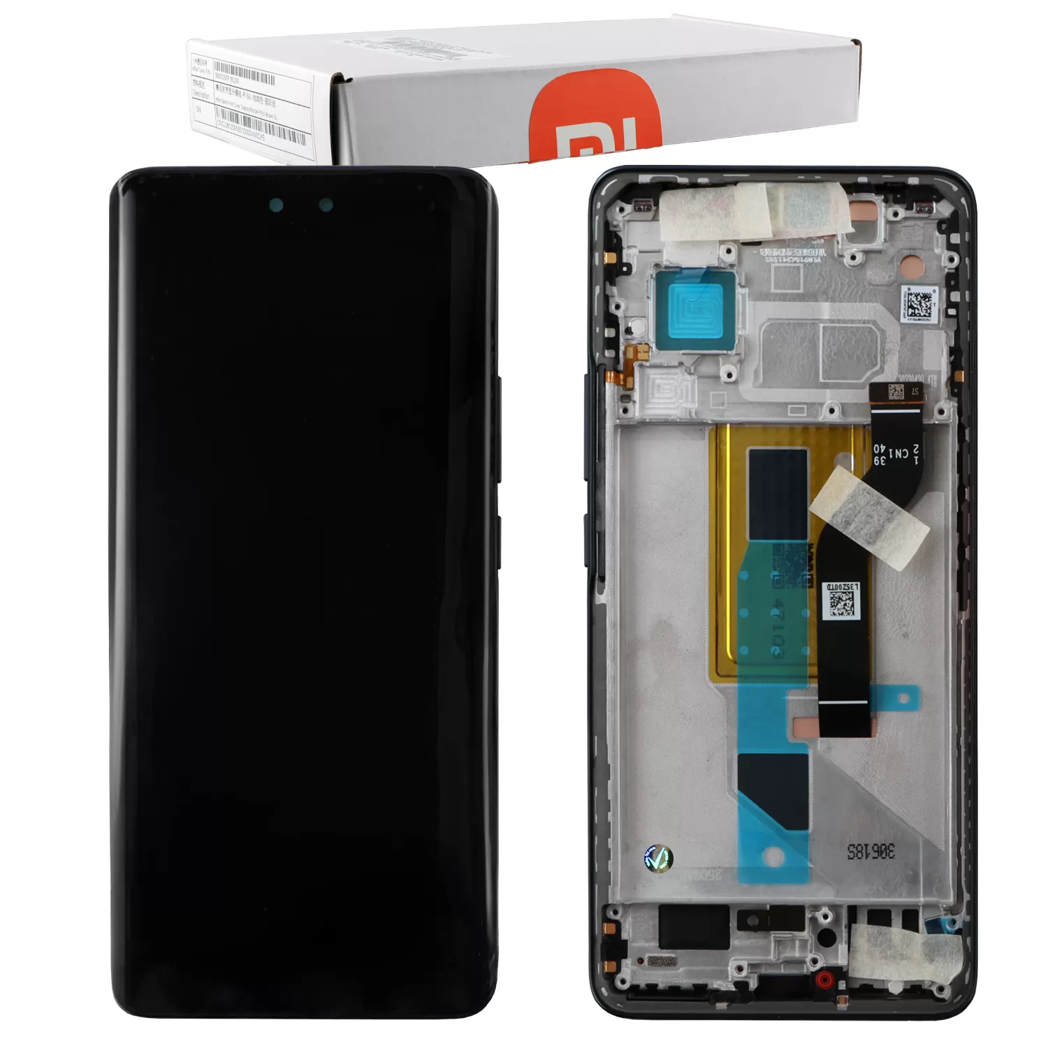 XIAOMI 13 LITE 5G ΟΘΟΝΗ AMOLED + TOUCH SCREEN + LENS + FRAME 5600030L9S00 BLACK ORIGINAL SERVICE PACK