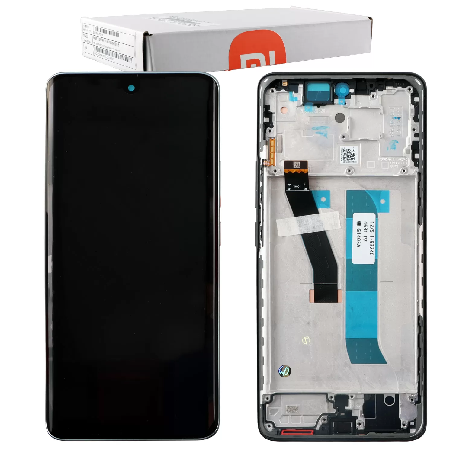 XIAOMI REDMI NOTE 15 4G ΟΘΟΝΗ AMOLED + TOUCH SCREEN + LENS + FRAME 560006000P700 BLACK ORIGINAL SERVICE PACK
