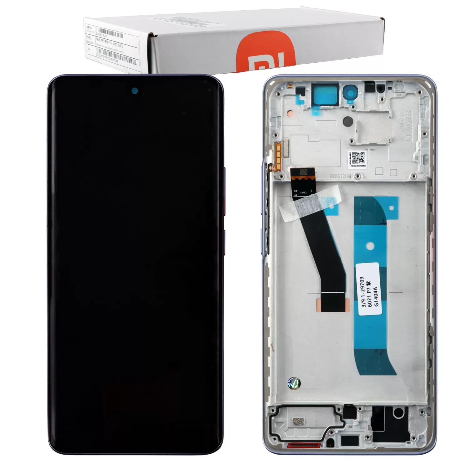 XIAOMI REDMI NOTE 15 4G ΟΘΟΝΗ AMOLED + TOUCH SCREEN + LENS + FRAME 560004000P700 PURPLE ORIGINAL SERVICE PACK