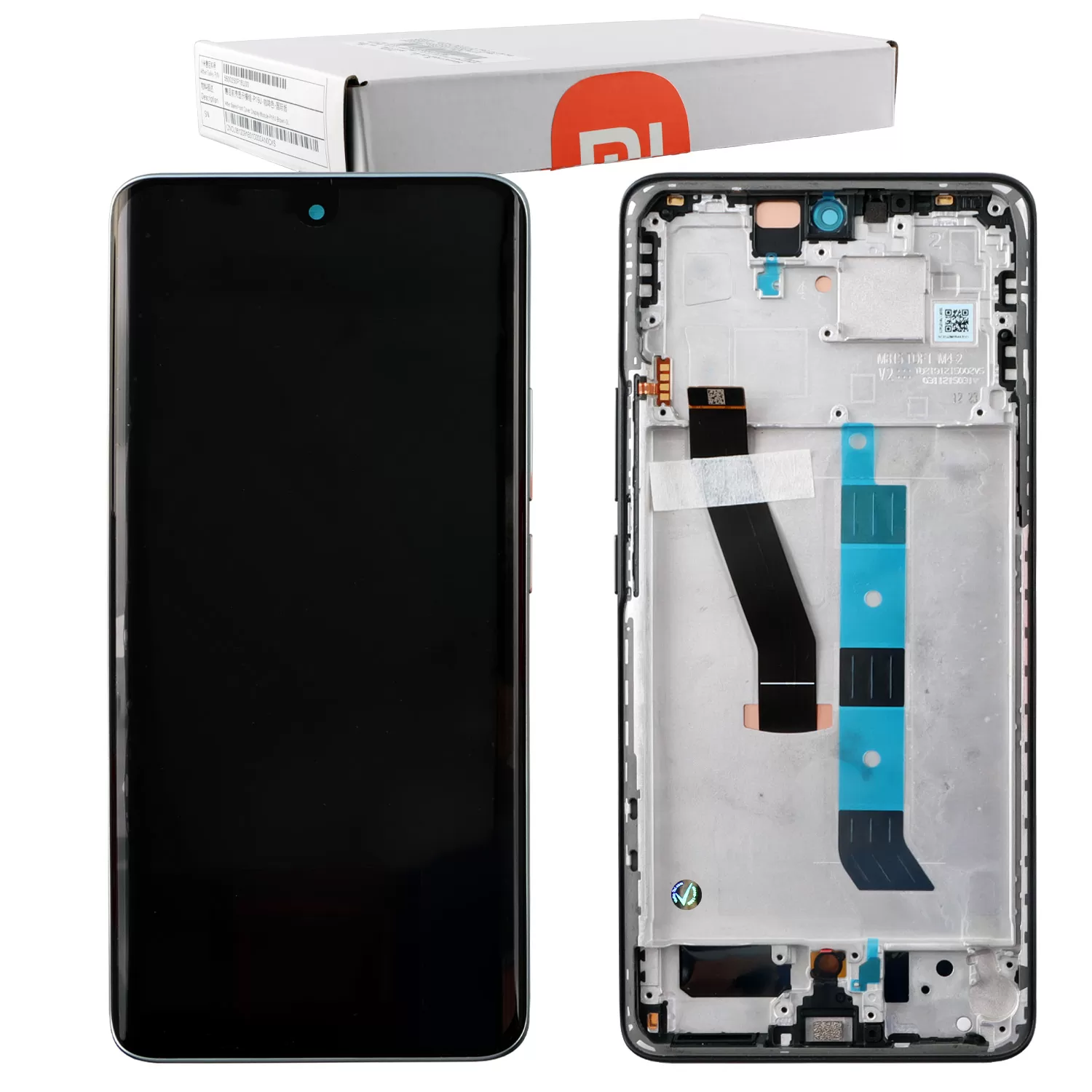 XIAOMI REDMI NOTE 15 5G ΟΘΟΝΗ AMOLED + TOUCH SCREEN + LENS + FRAME 56002400P1700 BLACK ORIGINAL SERVICE PACK
