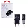 VOLTE-TEL USB-A TRAVEL CHARGER mini VLU15 1500mA BLACK