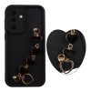 VOLTE-TEL SILICON TPU WITH STRAP ΘΗΚΗ SAMSUNG A37 5G A376 6.7in  FULL CAMERA PROTECTION BLACK WITH BLACK HEARTS
