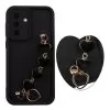 VOLTE-TEL SILICON TPU WITH STRAP ΘΗΚΗ SAMSUNG A37 5G A376 6.7in  FULL CAMERA PROTECTION BLACK WITH BLACK HEARTS