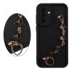 VOLTE-TEL SILICON TPU WITH STRAP ΘΗΚΗ SAMSUNG A57 5G A576 6.7in  FULL CAMERA PROTECTION BLACK WITH BLACK BUTTERFLIES