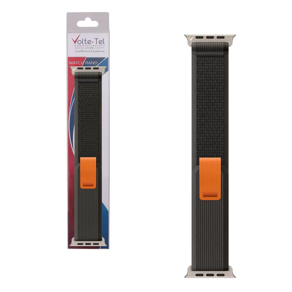 VOLTE-TEL VT102 ΛΟΥΡΑΚΙ ΡΟΛΟΓΙΟΥ ΣΥΜΒΑΤΟ ΜΕ APPLE WATCH 38/40/41/42mm TRAIL LOOP BLACK