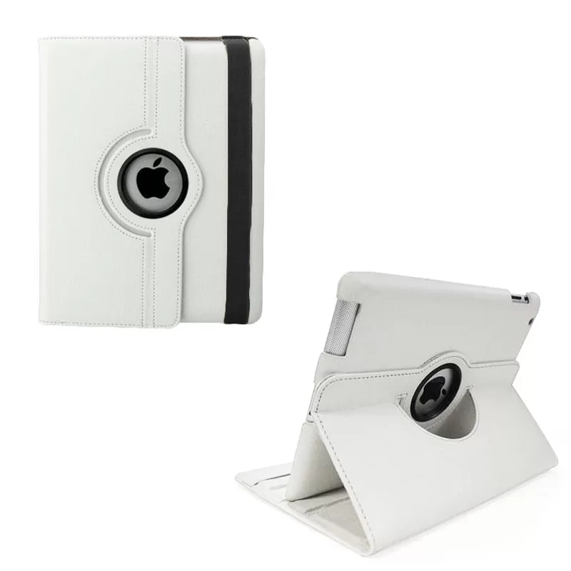 VOLTE- TEL LEATHER BOOK ROTATING STAND ΘΗΚΗ IPAD AIR 2 9.7in WHITE