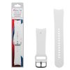 VOLTE-TEL VT112 ΛΟΥΡΑΚΙ ΡΟΛΟΓΙΟΥ ΣΙΛΙΚΟΝΗΣ SAMSUNG WATCH 6/6 CLASSIC/5/5 PRO/4/4 CLASSIC/3 WHITE