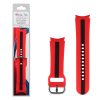 VOLTE-TEL VT113 ΛΟΥΡΑΚΙ ΡΟΛΟΓΙΟΥ ΣΙΛΙΚΟΝΗΣ SAMSUNG WATCH 6/6 CLASSIC/5/5 PRO/4/4 CLASSIC/3 BLACK-RED