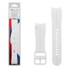 VOLTE-TEL VT114 ΛΟΥΡΑΚΙ ΡΟΛΟΓΙΟΥ ΣΙΛΙΚΟΝΗΣ SAMSUNG WATCH 6/6 CLASSIC/5/5 PRO/4/4 CLASSIC/3 WHITE