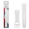 VOLTE-TEL VT114 ΛΟΥΡΑΚΙ ΡΟΛΟΓΙΟΥ ΣΙΛΙΚΟΝΗΣ SAMSUNG WATCH 6/6 CLASSIC/5/5 PRO/4/4 CLASSIC/3 WHITE