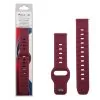VOLTE-TEL VT116 ΛΟΥΡΑΚΙ ΡΟΛΟΓΙΟΥ ΣΙΛΙΚΟΝΗΣ RUGGED SPORT UNIVERSAL 20mm (SAMSUNG WATCH 6/5/4) BURGUNDY