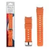 VOLTE-TEL VT117 ΛΟΥΡΑΚΙ ΡΟΛΟΓΙΟΥ ΣΙΛΙΚΟΝΗΣ SPORT SAMSUNG WATCH 6/6 CLASSIC/5/5 PRO/4/4 CLASSIC/3 ORANGE-BLACK