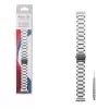 VOLTE-TEL ΛΟΥΡΑΚΙ ΡΟΛΟΓΙΟΥ ΑΝΟΞΕΙΔΩΤΟ ΑΤΣΑΛΙ UNIVERSAL 18mm (SAMSUNG GALAXY FIT 3 R390) 3 BALL SILVER