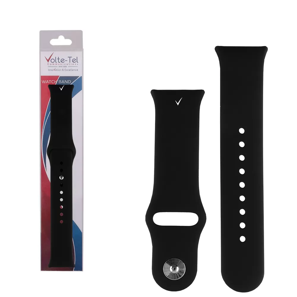 VOLTE-TEL VT150 ΛΟΥΡΑΚΙ ΡΟΛΟΓΙΟΥ ΣΙΛΙΚΟΝΗΣ XIAOMI REDMI WATCH 4/WATCH 5/SMART BAND 8 PRO/SMART BAND 9 PRO BLACK
