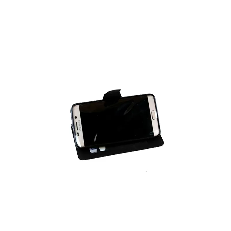 VOLTE-TEL LEATHER-TPU BOOK STAND ΘΗΚΗ SAMSUNG S6 EDGE G925 LINE BLACK - Image 5