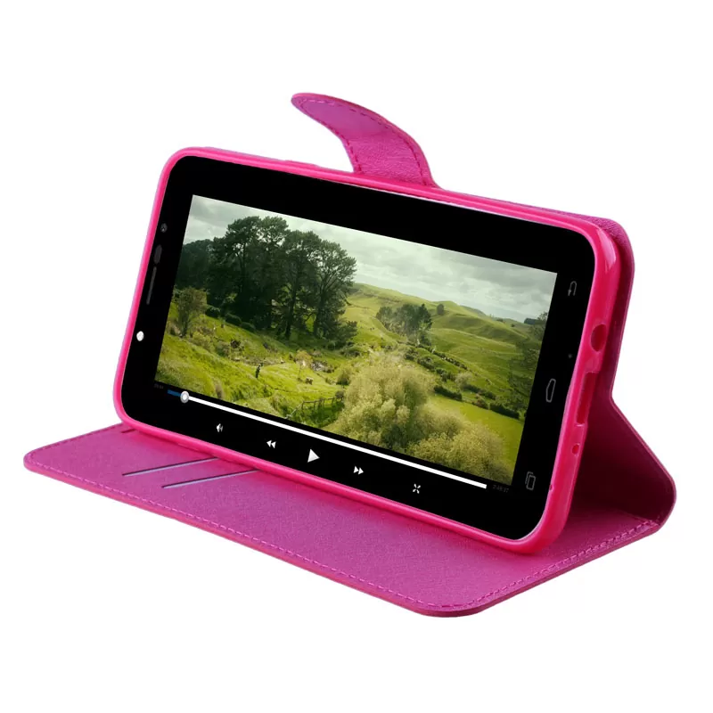 VOLTE-TEL LEATHER-TPU BOOK STAND ΘΗΚΗ SAMSUNG NOTE FE SILK PINK - Image 3